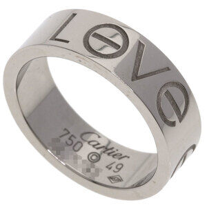 CARTIER Authentic 18k Silver Love Ring #49